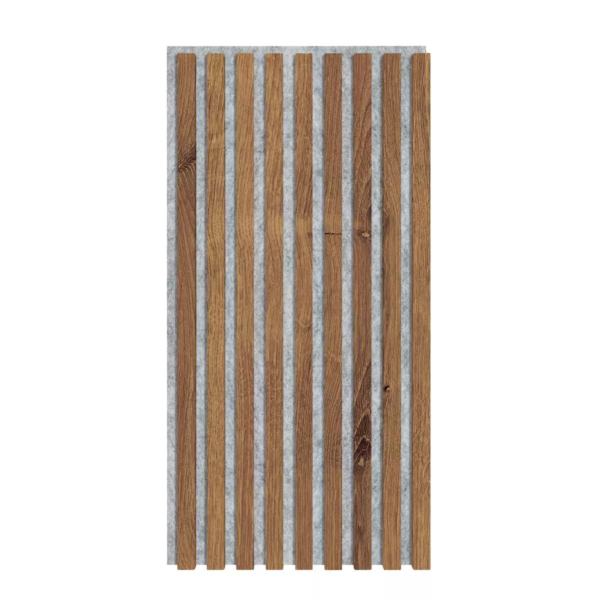 Acoustic panel 800 x 400 mm rustic oak - acoustic felt grey - wall lining