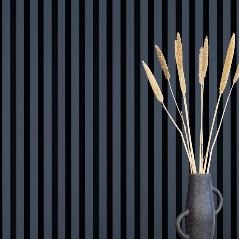 Acoustic+ Acoustic Panel Indigo 2400 x 600 mm - Acoustic Felt Black