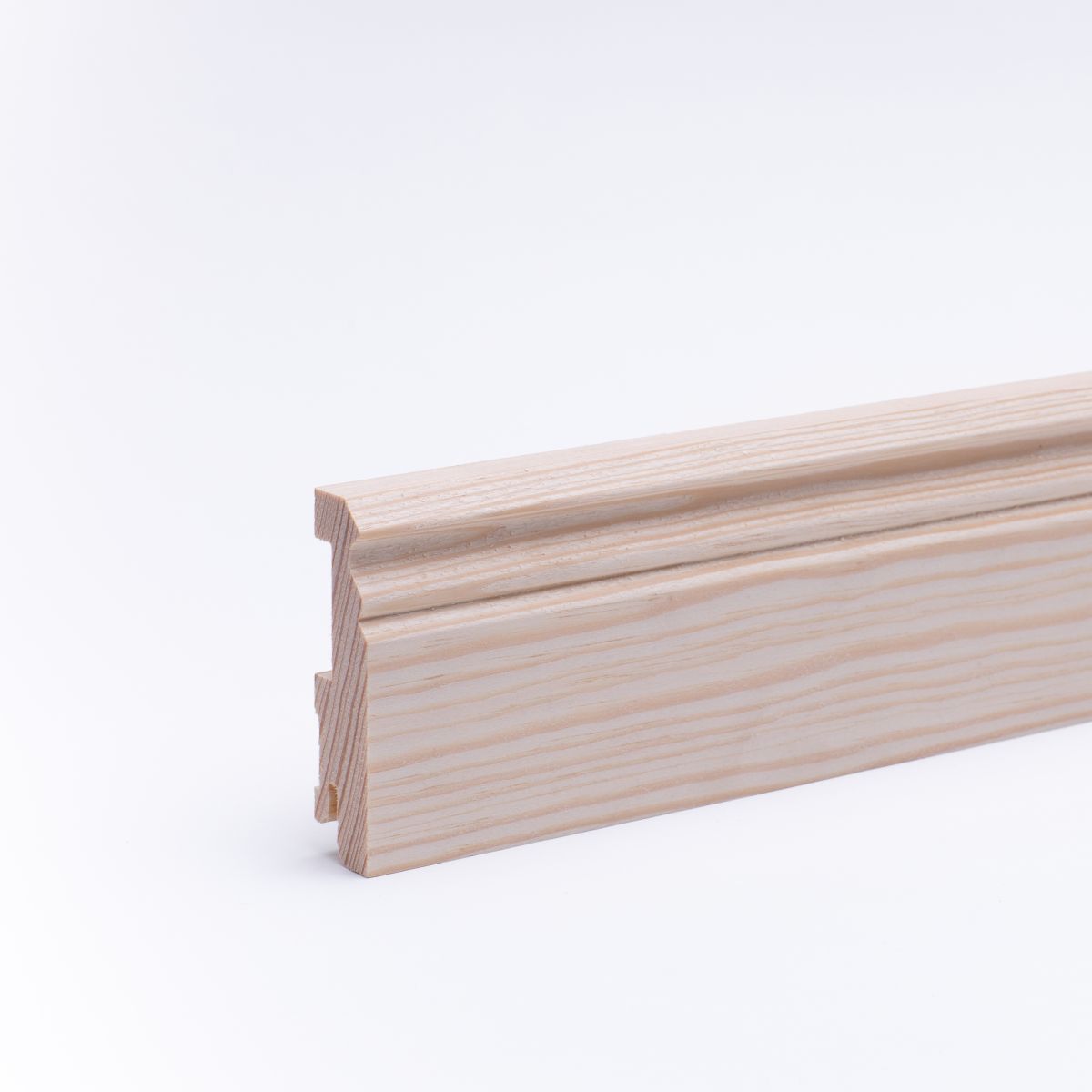 solid wood skirting 80mm with Berlin profile untreated pine solid wood skirting 80mm with Berlin profile untreated pine