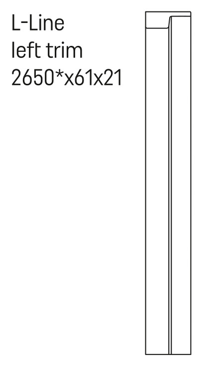 VOX Linerio L-Line End Cap Left - White