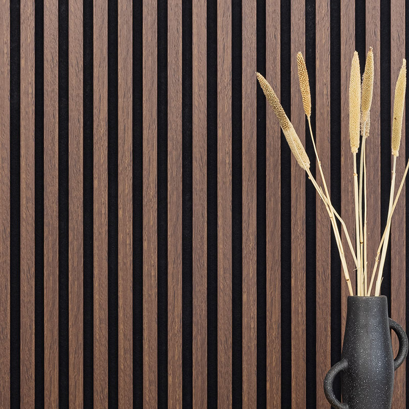 Sample - dark oak - acoustic felt black Sample - dark oak - acoustic felt black