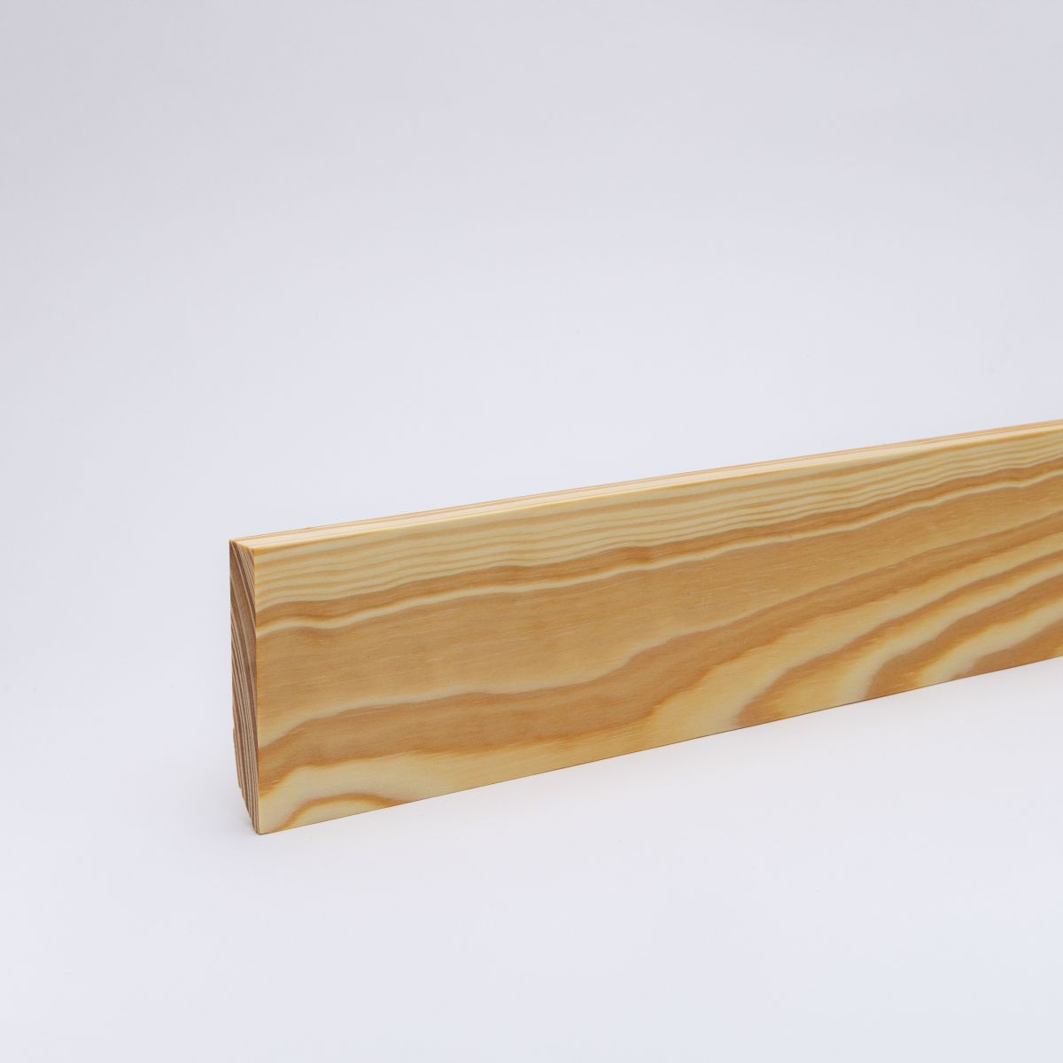 Solid wood skirting square 90mm - pine oiled Solid wood skirting square 90mm - pine oiled