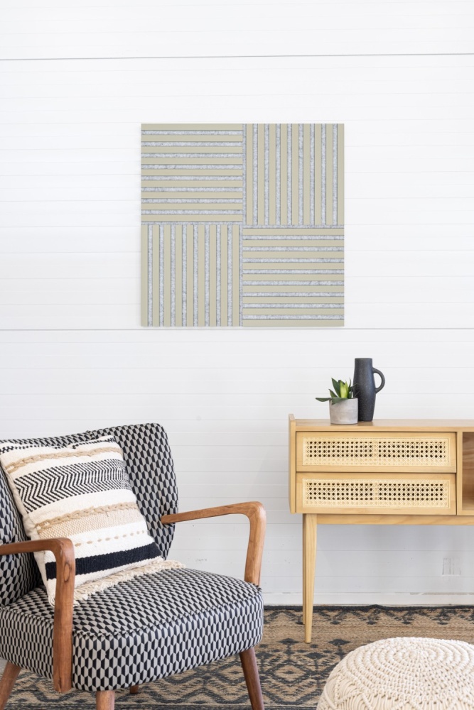 Acoustic panel 400 x 400 mm Olive - Grey acoustic felt Acoustic panel 400 x 400 mm Olive - Grey acoustic felt