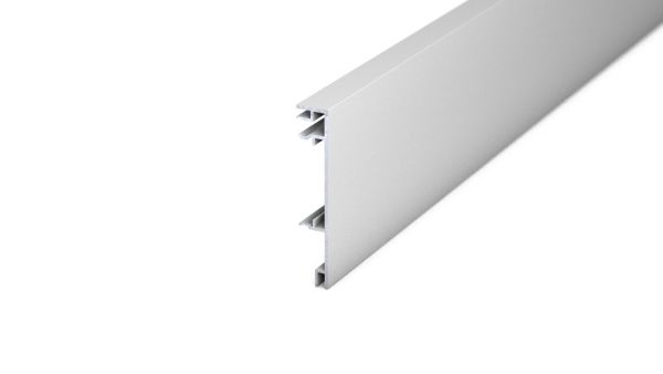 Aluminium Clip-Sockelleiste 13 x 70 mm - Silber