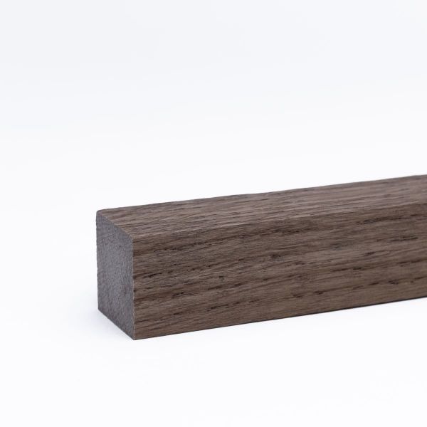 Massivholz Sockelleiste / Vierkantleiste 20 x 20 mm Eiche rustik
