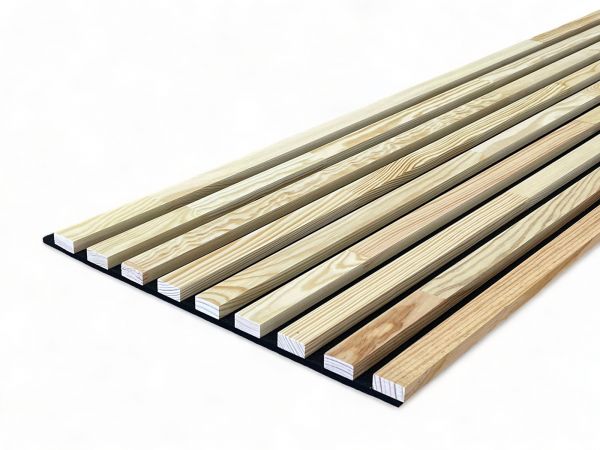 Massivholz Akustikpaneele 2600 x 400 mm Kiefer - Hartwachsöl