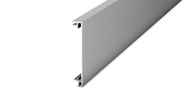 Aluminium Clip-Sockelleiste 13 x 80 mm - Silber