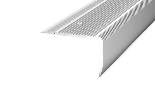 Treppenkantenprofil NOVA 70 x 44 mm Silber - 2,50 m *B-Ware*