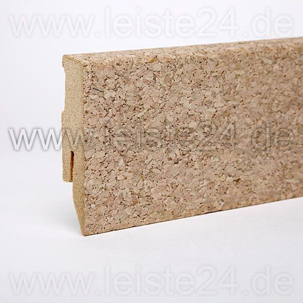 Korkleiste 60mm fein creme gelackt