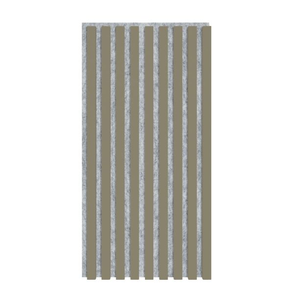 Akustikpaneel 800 x 400 mm Olive - Akustikfilz Grau - Wandverkleidung