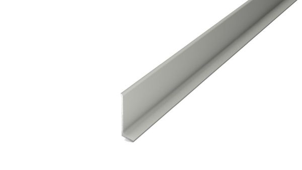 Aluminium-Sockelleiste für Klebemontage 11 x 40 mm Titan