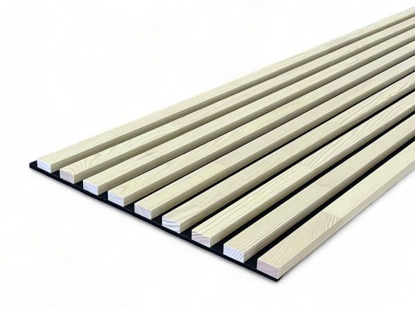 Massivholz Akustikpaneele 2600 x 400 mm Kiefer - Sand Stone