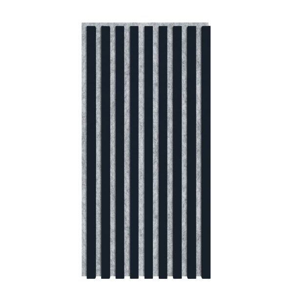 Akustikpaneel 800 x 400 mm Indigo - Akustikfilz Grau - Wandverkleidung