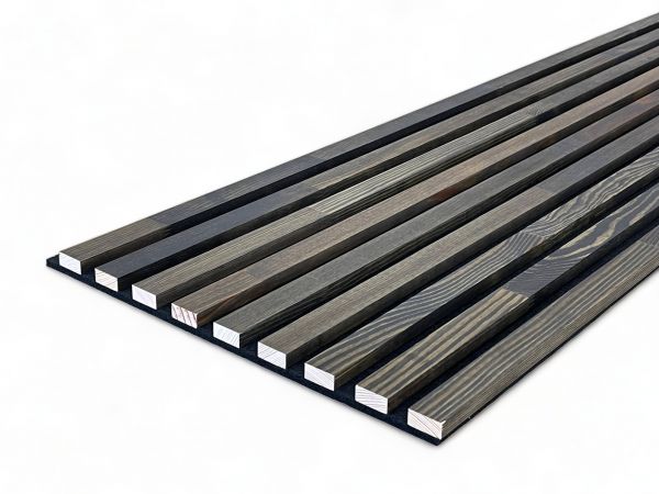 Massivholz Akustikpaneele 2600 x 400 mm Kiefer - Wenge-Oil