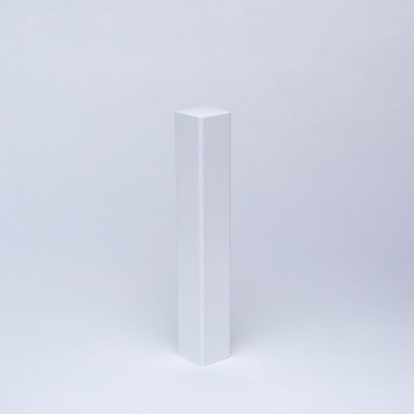 Massivholz Universal-Eckblock 125mm Weiß Lackiert - ohne Fase