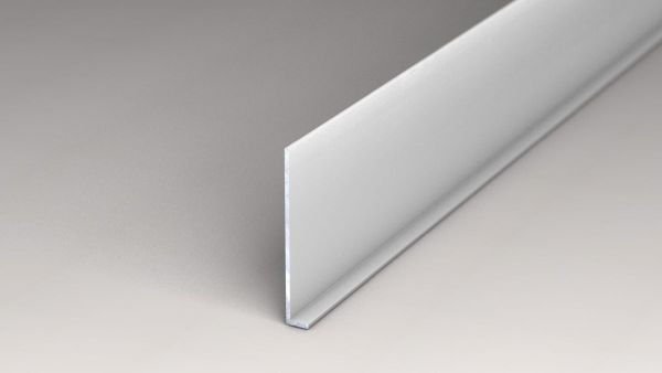 Winkel-Sockelleiste 8 x 60 x 5.000 mm - Silber