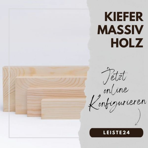 Massivholz Sockelleisten-Konfigurator Kiefer natur