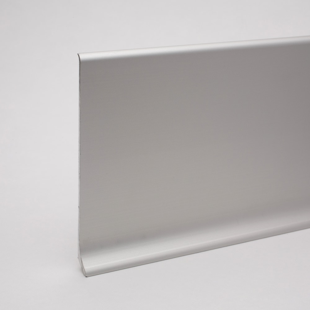 Aluminium Sockelleiste 100 mm - Silber, Metallsockelleisten
