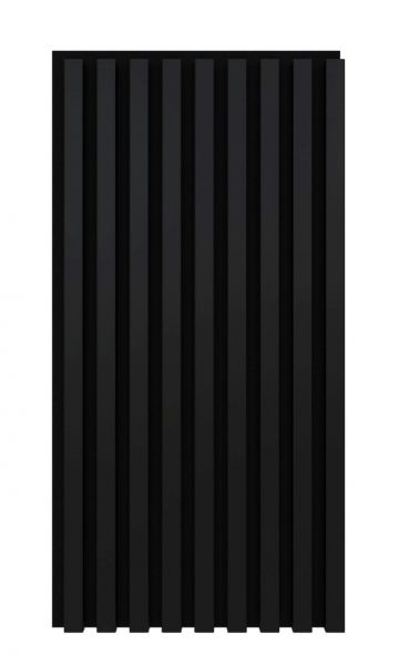 Akustikpaneel 800 x 400 mm Schwarz - Akustikfilz Schwarz - Wandverkleidung