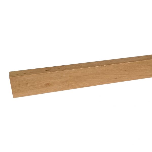 Massivholz-Sockelleiste 60 mm Vierkant - Erle lackiert
