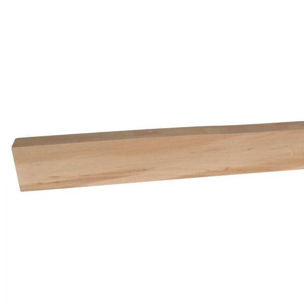 Massivholz-Sockelleiste 60 mm Vierkant - Erle roh