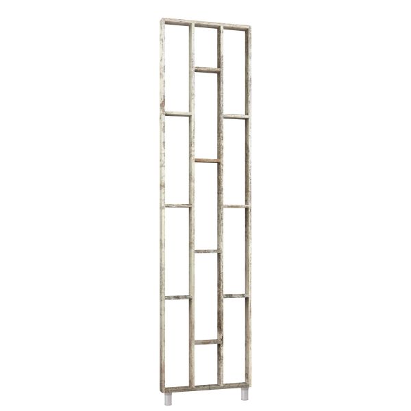 Design Raumteiler, Regalsystem 75x634x2500mm - Kiefer rustikal
