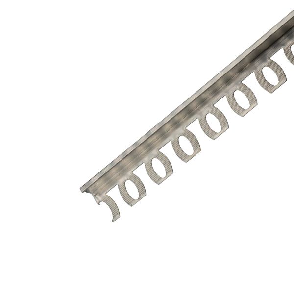 Aluminium-Fliesenschiene Alufarben Abschlusskante 8mm