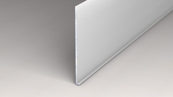 Winkel-Sockelleiste 5 x 100 x 5.000 mm - Silber