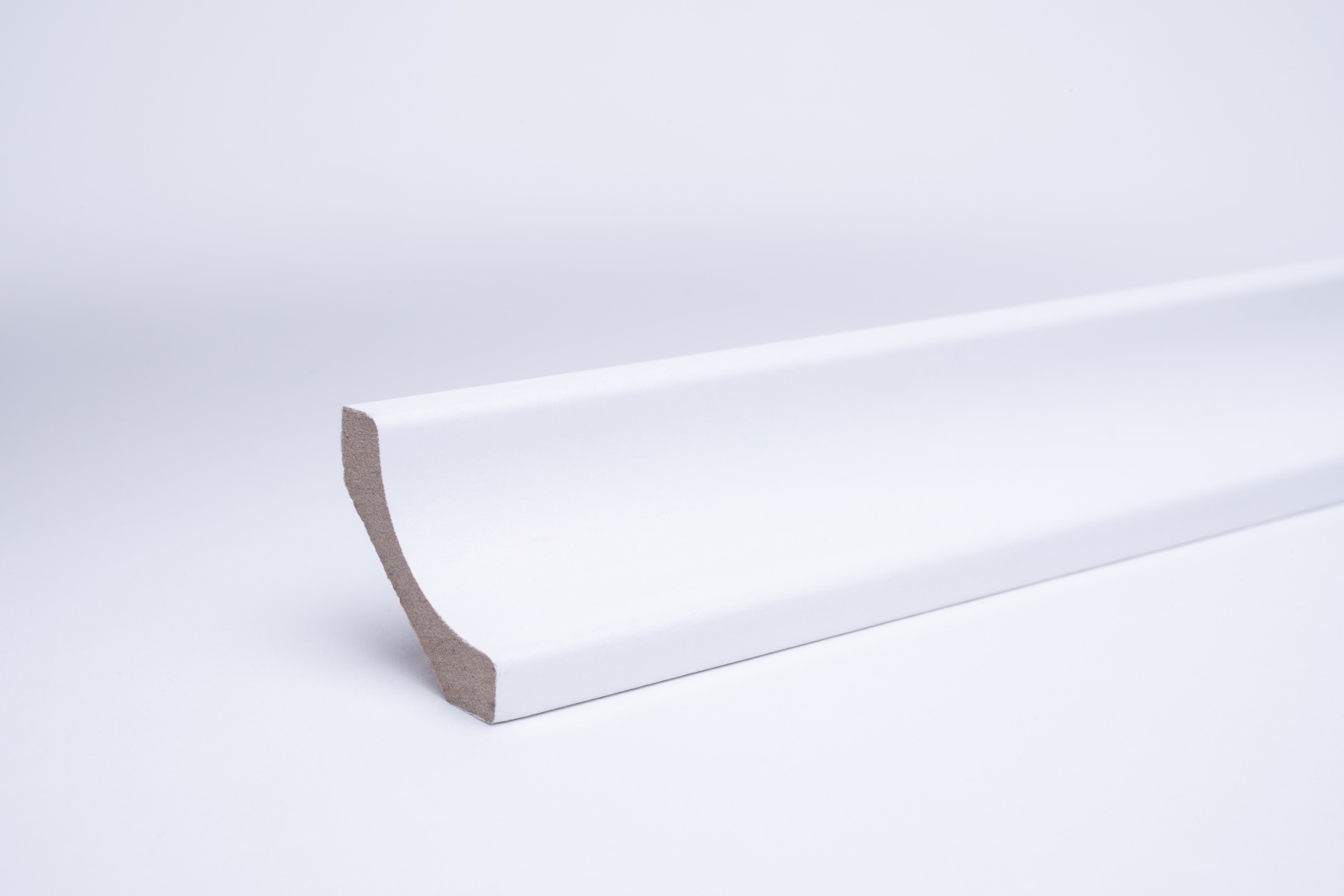 25 Stk Hohlkehlleiste 2,45 m lang 17 x 17 mm Alabaster Pastell Weiß Deckenleiste 