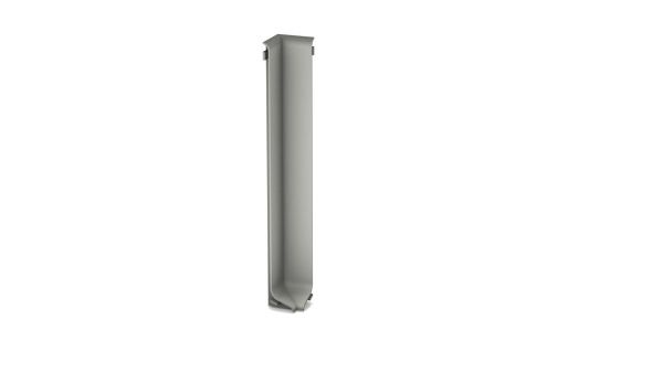 Innenecke für Aluminium-Sockelleiste für Klebemontage 100mm - Titan