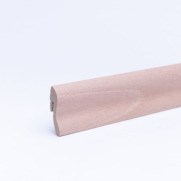 Furnier-Sockelleiste 40mm Buche roh
