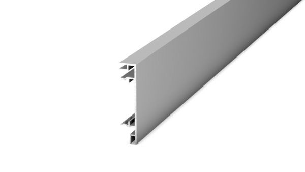 Aluminium Clip-Sockelleiste 13 x 60 mm - Silber