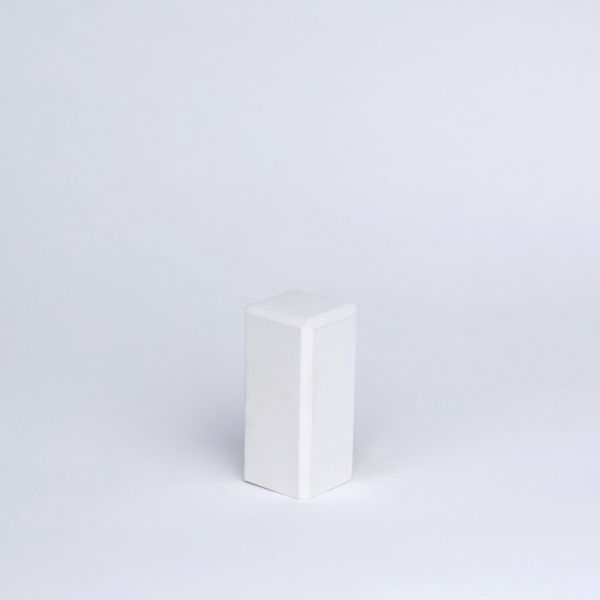 Massivholz Universal-Eckblock 45mm Weiß Lackiert