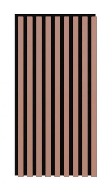 Akustikpaneel 800 x 400 mm Autumn - Akustikfilz Schwarz - Wandverkleidung