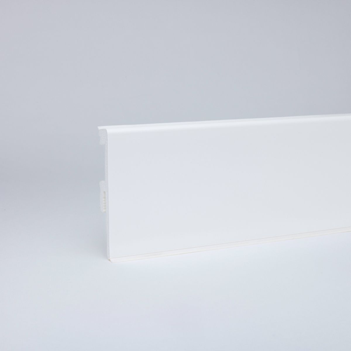 PVC Sockelleiste Prime-Flex 75mm weiß mit Dichtungslippe