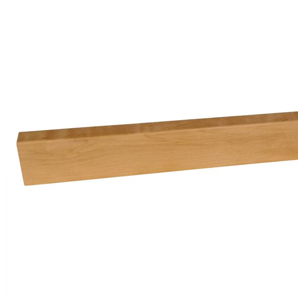 Massivholz-Sockelleiste 58 mm Abgeschrägt - Erle geölt