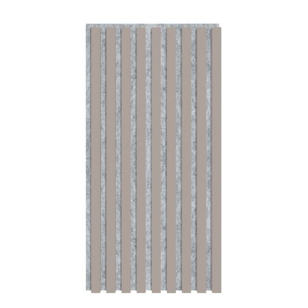 Akustikpaneel 800 x 400 mm Sandgrau - Akustikfilz Grau - Wandverkleidung
