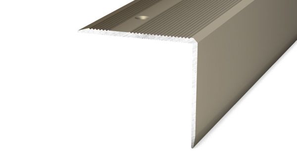 Treppenkantenprofil 45 x 40 mm Edelstahl matt - 2,50 m