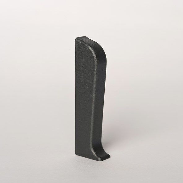 Abschluß links für Design und Belags-Flexleiste Grau Metallic