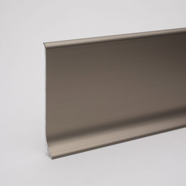 Aluminium Sockelleiste 70 mm - Edelstahl Optik