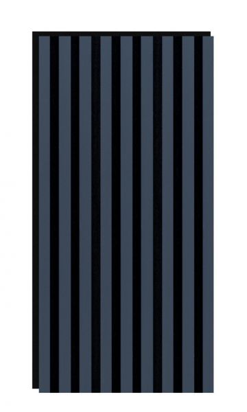Akustikpaneel 800 x 400 mm Indigo - Akustikfilz Schwarz - Wandverkleidung