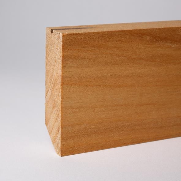 Vierkant Massivholz-Sockelleiste 80mm - Ahorn geölt