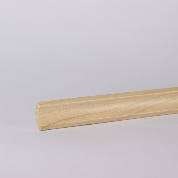 50 Stück Hohlkehlleiste 16.5 x 16.5 x 2.400 mm MDF-Träger Ahorn