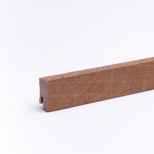 Massivholz-Sockelleiste 40x16mm Vierkant - Eiche geölt