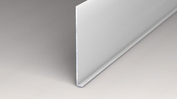 Winkel-Sockelleiste 8 x 100 x 5.000 mm - Silber